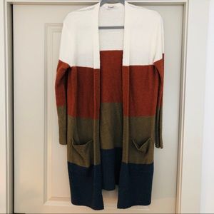 Madewell stripe cardigan